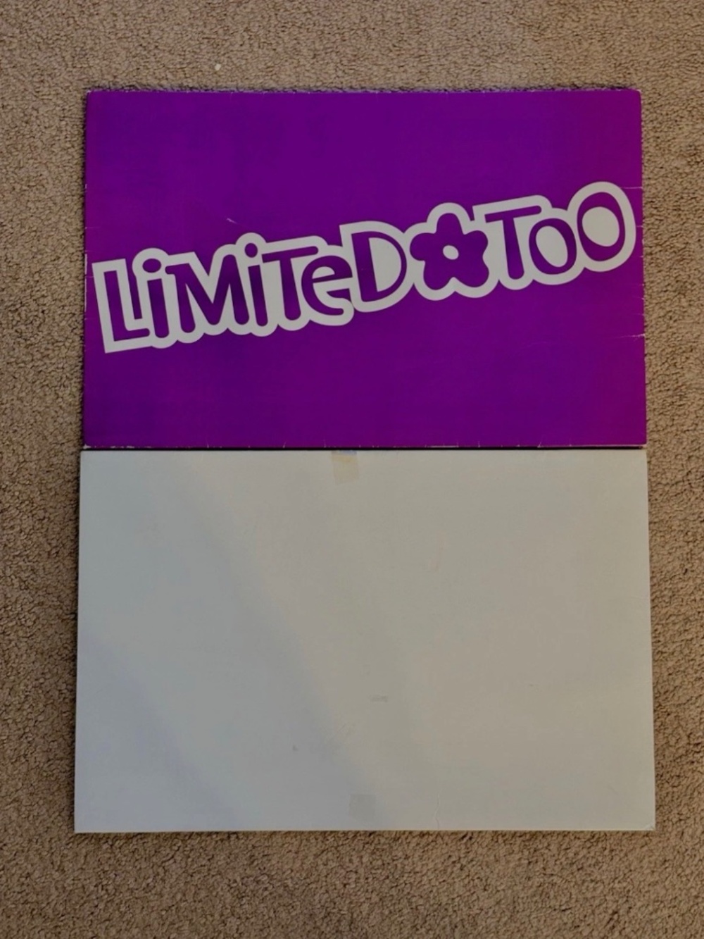 Vintage Limited Too 90s Y2K Purple Gift Box Mall Nostalgia Rare Deadstock Retro